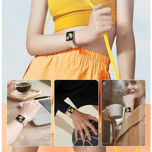 Lyseblå, egnet til Red Rice Watch Mi Watch Lite Watch Silic
