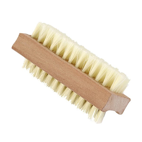 Træ Nail Brush Håndvaskbørste, Ægte Fiber