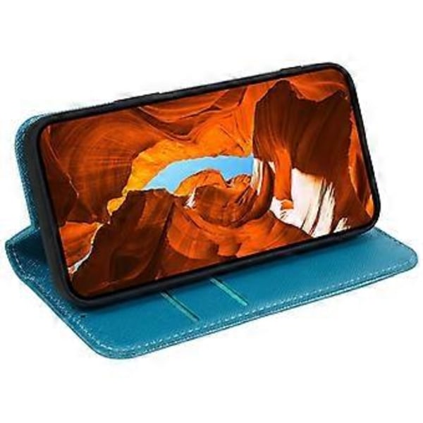 För Nokia G42 Flip Ställ Plånboksfodral Korsstruktur PU Läder Stöttåligt Mobilskal Style B