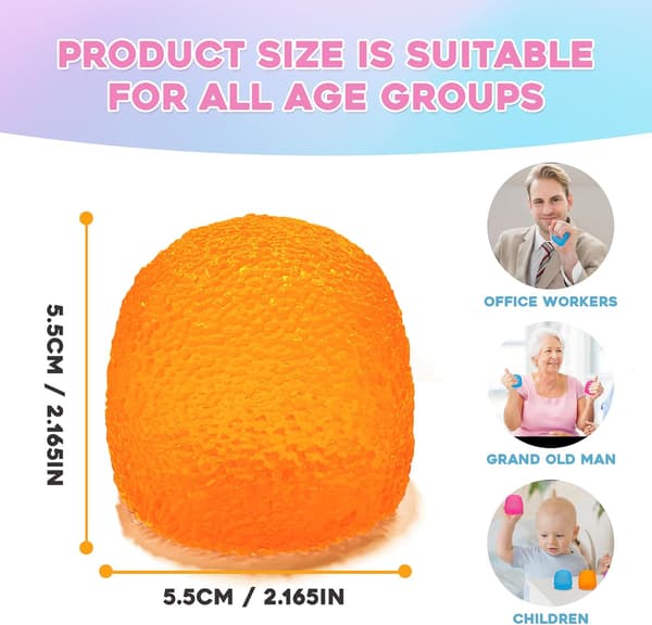 Dohsquishies Nee Candy Maltose Leketøy, Super Solid Klemmeball, Stresslindrende Sensorisk Leketøy, Oransje Orange