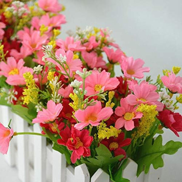 Konstgjorda blommor i kruka, konstgjorda blommor konstgjord växt Y