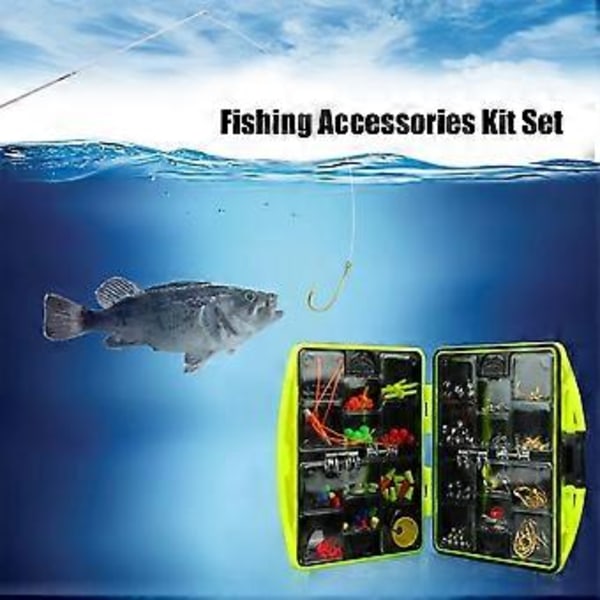 Fisketillbehörssats Inklusive Kroktyngd Och Iso Fiskelina Set Box Iso Fiske Små Tillbehör Utomhus Fiskeutrustning Tillbehör