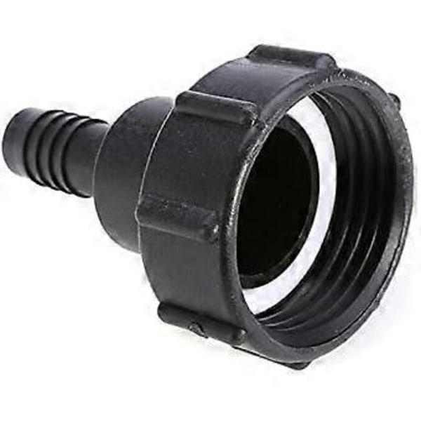 Tankslangsadapter Plast IBC Tankadapter Trädgårdsslangsadapter Kopplingar Verktyg 60mm Gänga Import till 1/2\"(12mm) Anslut Slang