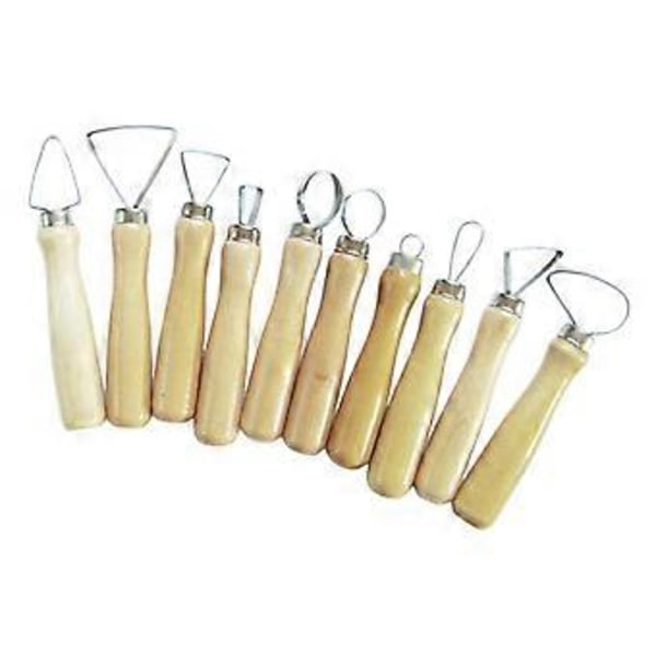 10 Delar/set Lerverktyg Keramik Snideri Kit()