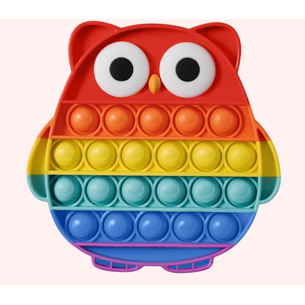 Silikoninen Push Bubble Sensory Toy, Kestävä Monivärinen Anti-S