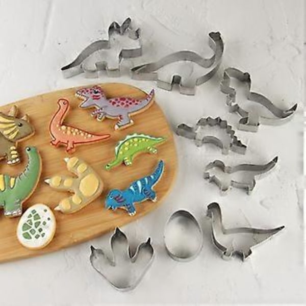Tema Tegneserie Dinosaur Cookie Form Cookie Udskærer Sæt Valentinsdag Thanksgiving Cookie Form Bageværktøj