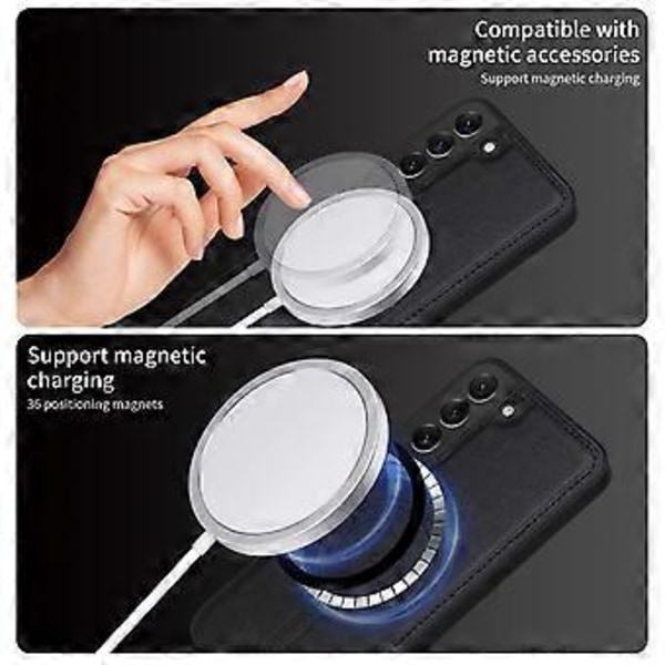 Kompatibel med Galaxy S22+ 5G Telefon Cover Black
