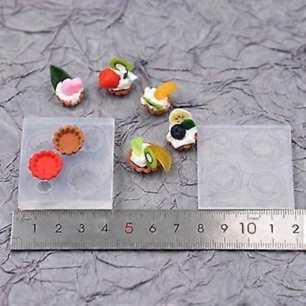 Resinform Mini Søde Silikoneforme Epoxy Støbning DIY Ornamenter Chokolade Dessert Budding Form Borddekorationer Håndværk