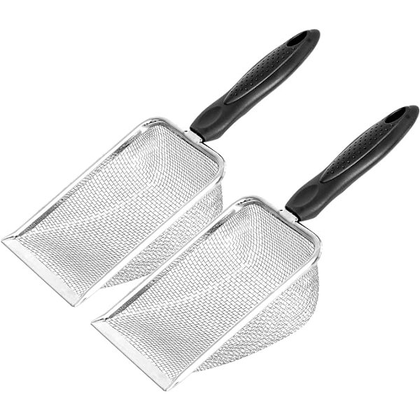 Reptil Sandsubstrat Metal Sandspatel Rustfrit Stål Fint Masket