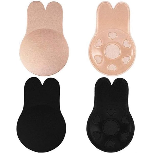 L/XL-2 Par Självhäftande BH Axelbandslös Rygglös Push Up BH Osynlig