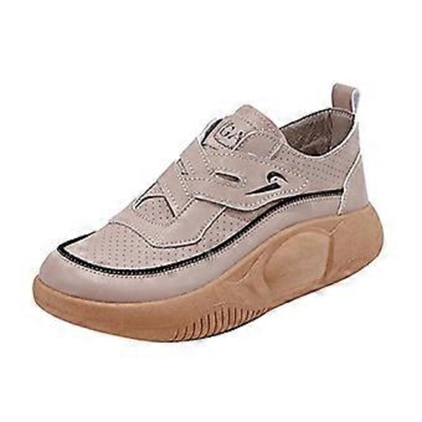 Damskor Halkfria Snygga Lätta Ventilerande Sommar Sportskor Flickor Casual Sneakers för Gata Camping Utomhus Inomhus Tennis (Khaki 39) Khaki 39