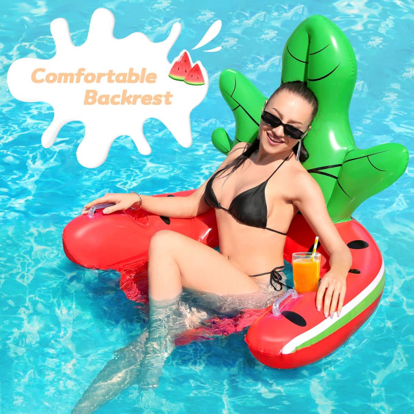 Uppblåsbara poolflottörer, uppblåsbar poolflottörstol, flytande skinka
