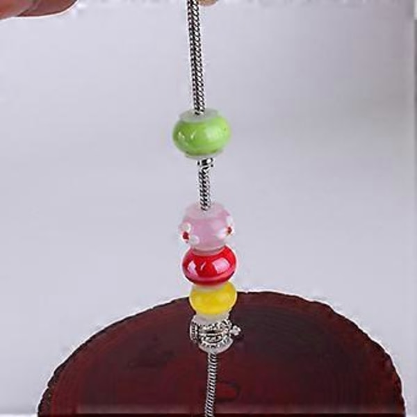 10x Portabla Silikon Gummistoppers Praktiska Ring Pärla Distanser Berlocker för DIY Handgjorda Armband Smyckestillverkning Tillbehör Klar