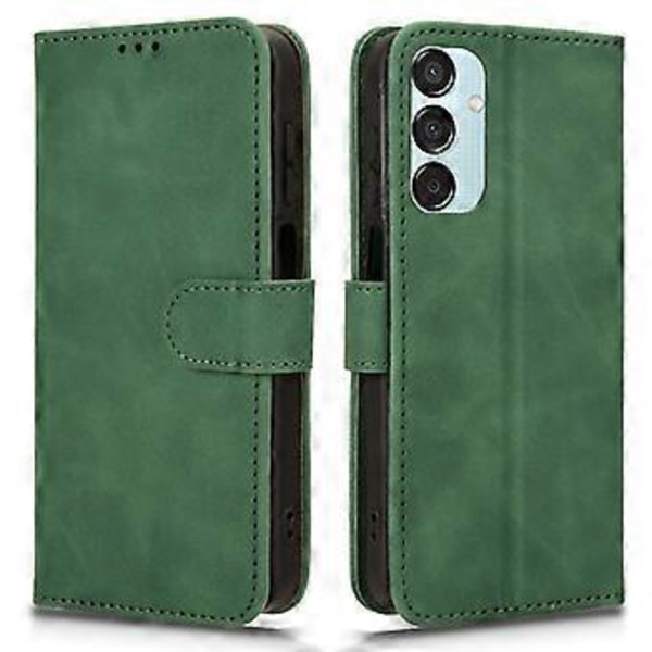 Til Samsung Galaxy M15 5G Etui Hud-Berørings Læder Flip Stand Telefon Cover Style C