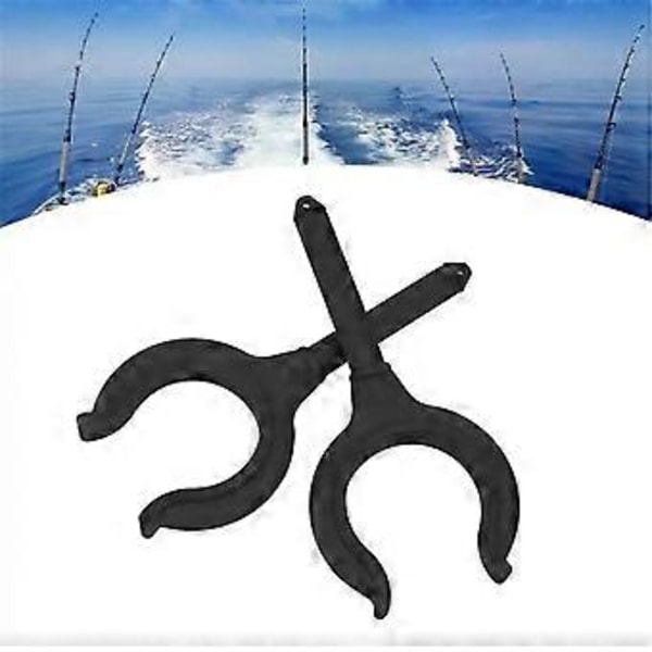 2 st Båtar Årlås Fiske Spöhållare Fästen Årklyka Horn Sidomontering Fiske Spö Båtar Krok Paddelhållare Enkel Installation Svart Black