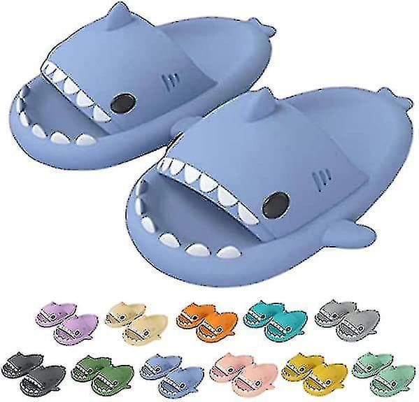 Cloudy Shark Slides, Cloud Sharks, Søde haj-slippers til kvinder og mænd, sommer 2022.