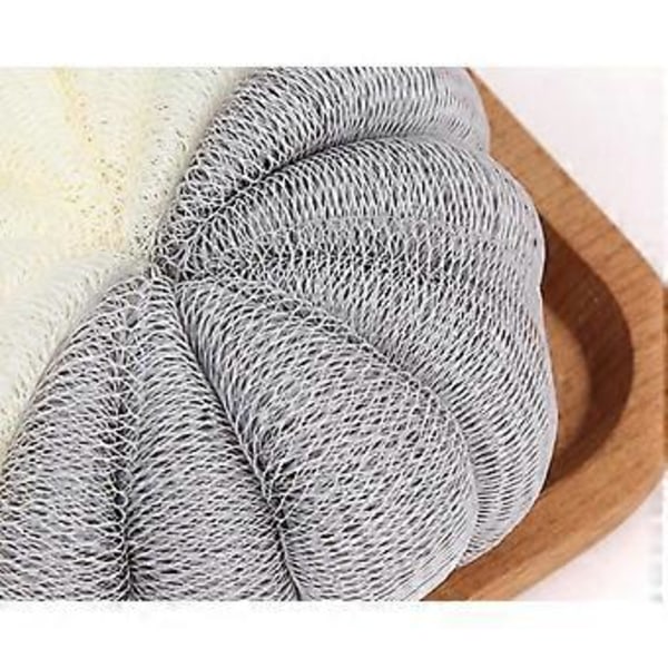 Bad Duschsvamp Stor Nätpuff Duschboll för Kroppstvätt, Mjuk Kroppsskrubb Exfolierande för Silkeslen Hud, Fullständig Rengöring, 4-pack - Perfekt