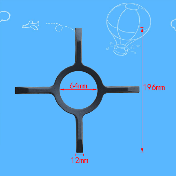 Universal gasskomfyr keramisk gryteunderlag for reservedeler2go Mokka trivet s