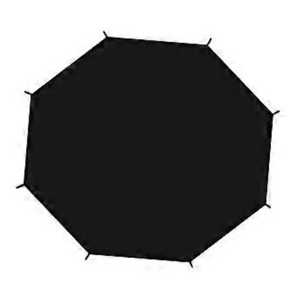Trampolinskydd Solskydd Trampolin Rivsäkert för 8 Stolpar Rund Trampolin Svart Tak Trampolin Markis (10ft) 10ft