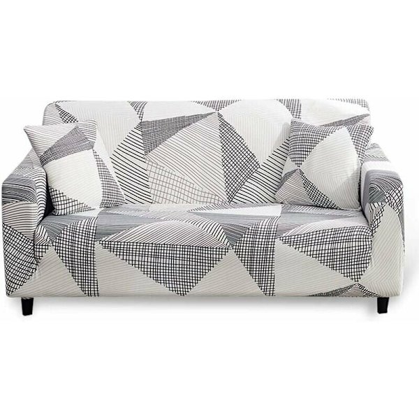 3-seters elastisk sofaovertrekk med armlener