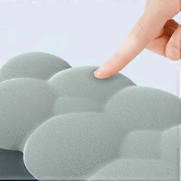 Molnformad Handledsstöd Musmatta Halkfri Bas Färgglad PU Mjukt Memory Foam Smärtlindringsmatta för Gaming Musmatta rosrosa azurblå rose pink azure blue