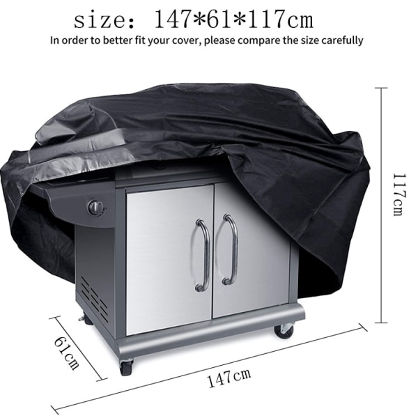 1 kpl grillin cover, kaasugrillipeite, 210D Oxford Waterproof