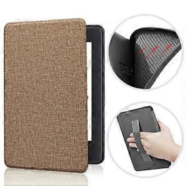 TPU Skyddsfodral För Paper White 12:e Gen 2024 7 Tum Auto Sleep/Wake Fingeravtrycks- och Halkresistent brun brown