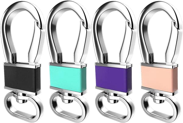 4-pack Metallkarbinhake Nyckelring Nyckelklämma, Nyckelringar
