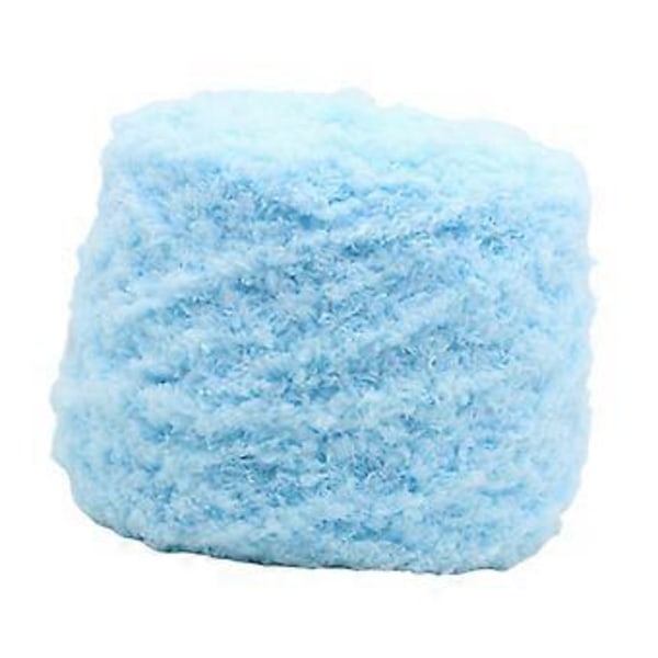 Koral Fløjl Garn til Strikning og Hækling, Tykt, Behageligt Varmt Garn Chunky Garn til Dukke Tasker Hatte Sweater DIY Håndværk Blå Blue
