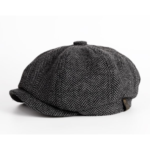 Herre newsboy-hatt Chevron Baker boy Cabbie flat hatt Vintage newsboy