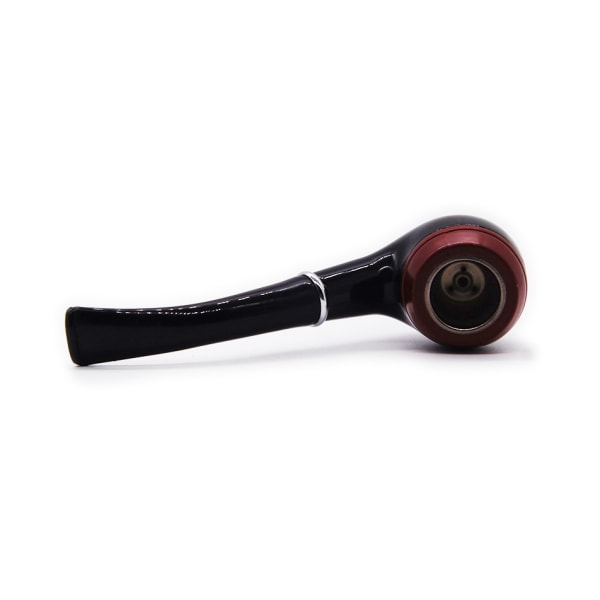 2 Pakke Gentleman Pipe Brun, Svart, Buet Filter Pipe Bakelitt