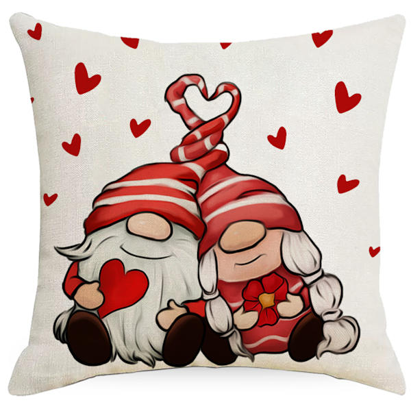 Sett med 4 putetrekk 45x45cm Valentinsdag Dekorative Puter
