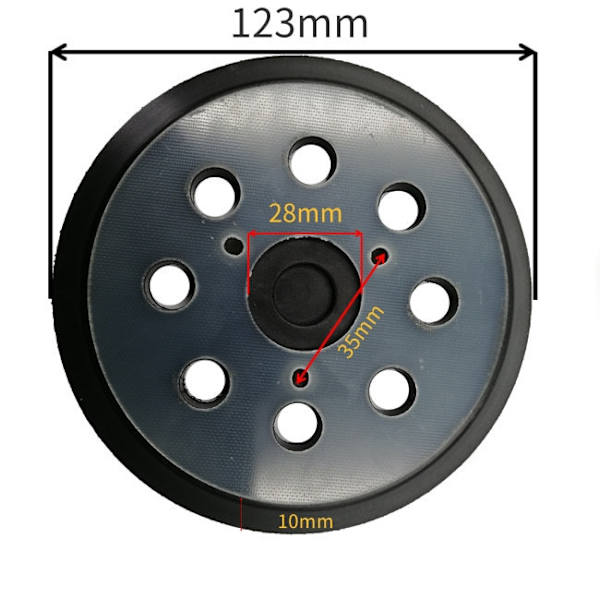 125 mm hiomakiekko 8 reiällä hiomakoneelle
