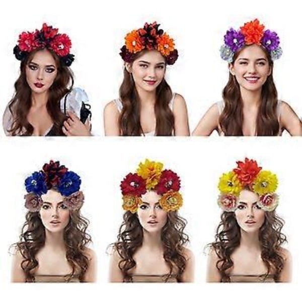 Hekse Kranie Djævel Rose Hårbøjle Mørk Blomst til Karnevaler Fest Håndlavet Gotisk Festkostume Djævel Sektion 1 Section 1