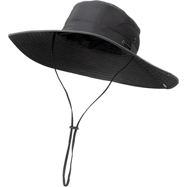 Fiskehatte til mænd og kvinder med bred skygge, solhat, camouflagehat, safarihat
