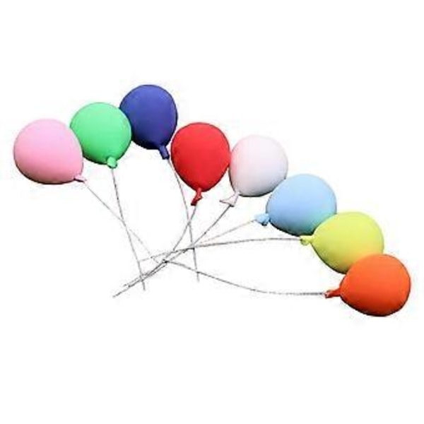 8 stk. Miniatyr Ballongmodeller Søte Leire Mini Ballonger Mini Huspynt