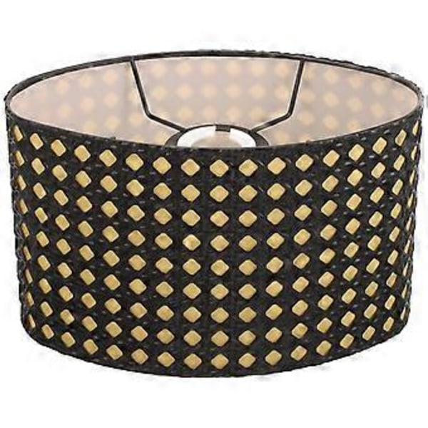 Metall Ihålig Oval Lampskärm Lampskydd Modern Lampskärm E27/E14 Metall Lampskärm Heminredning Black
