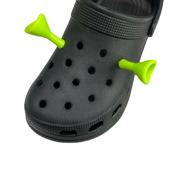 4x Øre til Crocs Sko Dekoration Distinkte Croc Tilbehør Par