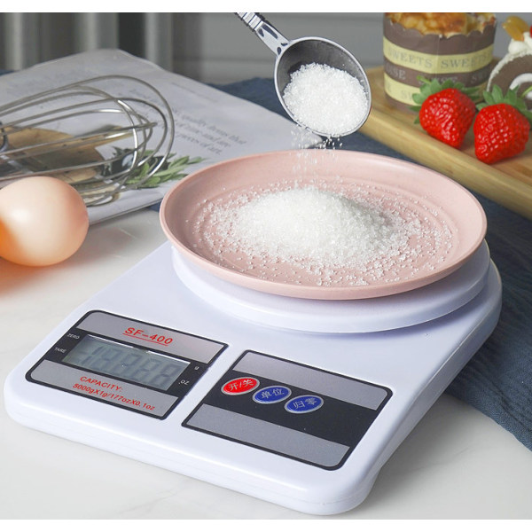 Digital kitchen scale, plastic electronic scale, with LCD display