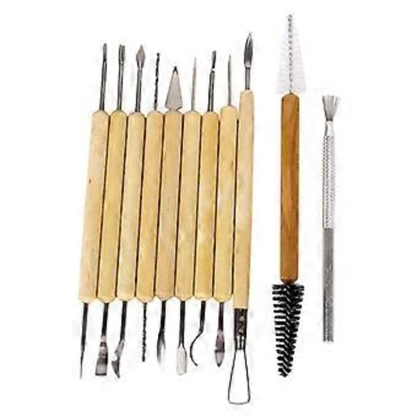 1 pakkaus Keramiikkasavi Veistotyökalusetti (11 kpl) 11pcs