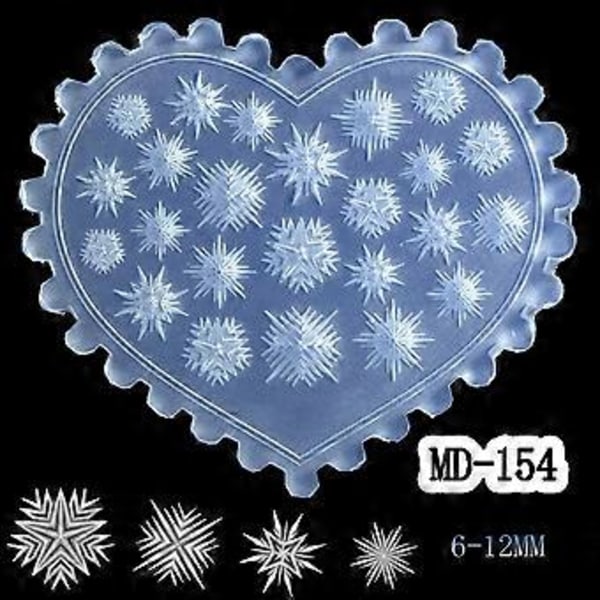 Alsidig Silikone Negleform til Ubesværet Kunstdesign Robust og Fleksibelt Tilbehør til Alle Negleformer og Længder MD156