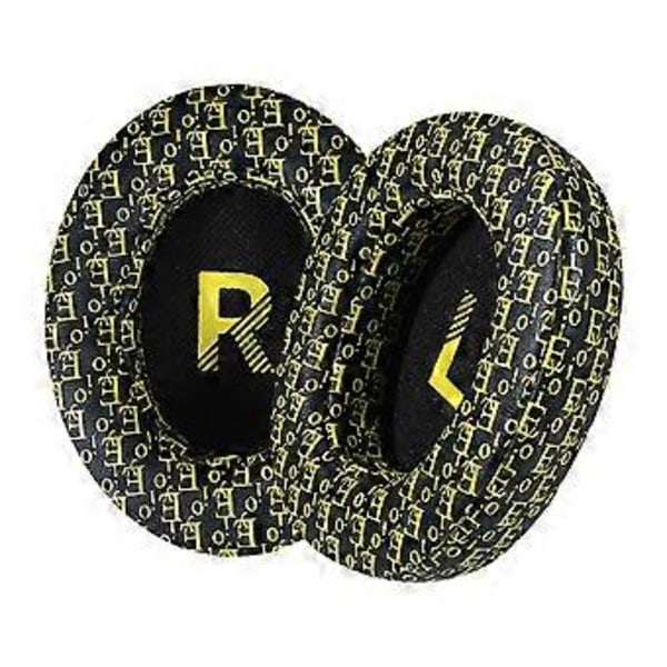 Mjuka öronkuddar i memory foam för Crusher3.0 hörlurar, perfekt för musikentusiaster och spelare Black and yellow pri