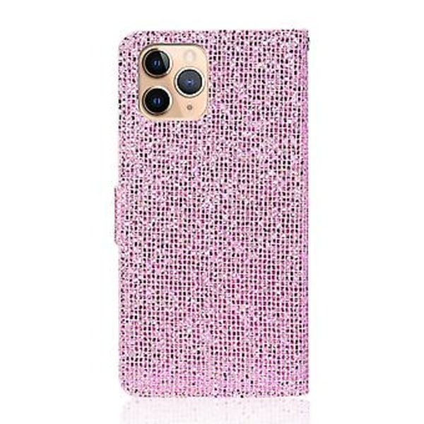 Glitter Powder -nahkakotelo iPhone 13 Pro Maxille Pink