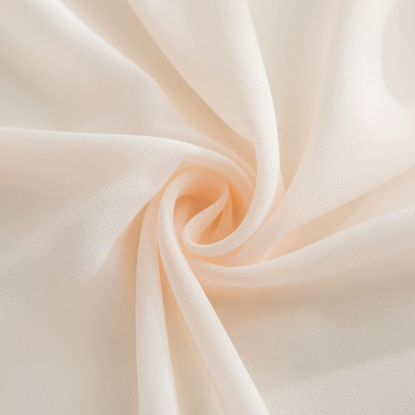 Champagne Chiffon Bordløber - 70cm x 3m - Bryllupsbordsdekoration