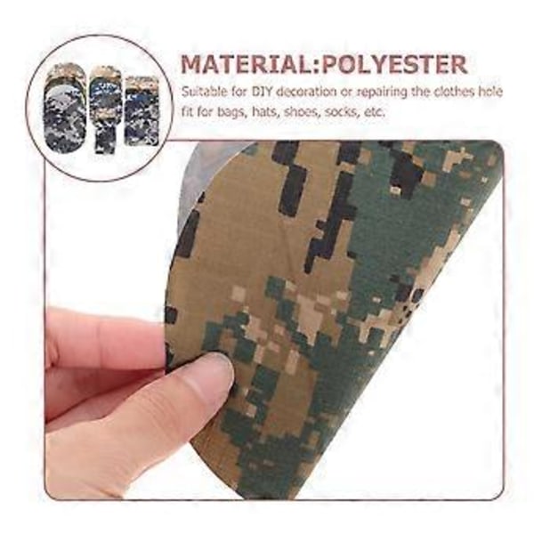 20 stk. strygemærker, camouflage, tøjreparationsmærker, jakker, jeansmærker