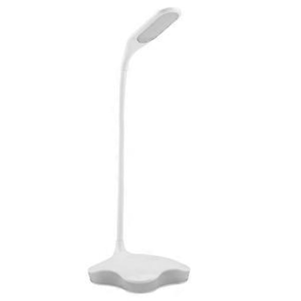 Uppladdningsbar LED Bordslampa Vikbar Skrivbordslampa för Sovrum Läsa Studera Rund Huvud Varm