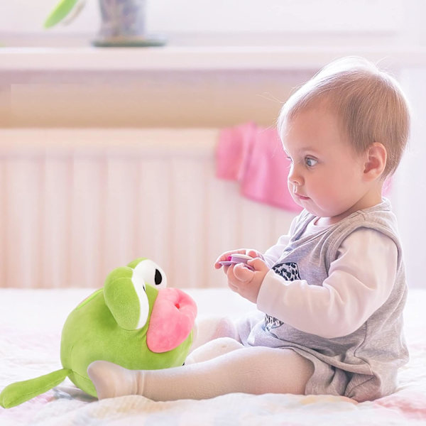Pehmeä sammakko pehmolelu, hauska sammakko halaileva tyyny
