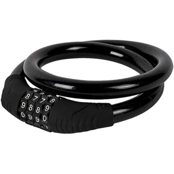 Cykellås, Justerbart Cykellås 4-siffrig Smart Kod 60cm x 11mm Kabel Anti-stöldhänglås Cykellås för Cyklar Scooter Motorcyklar Grind Cykelbarnvagnar och Annan Utrustning,V