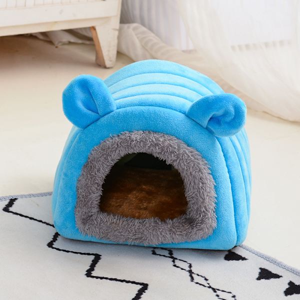 17*17*15cm Katthus och igloo mini husdjursbo tillbehör varma små