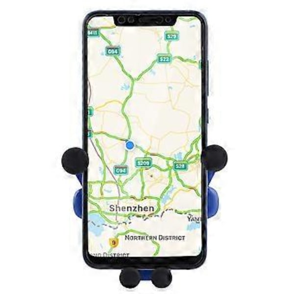 Gravity Biltelefonhållare Luftventil Klämfäste Portabelt Smartphone Ställ Fäste med Aromaterapi Blå